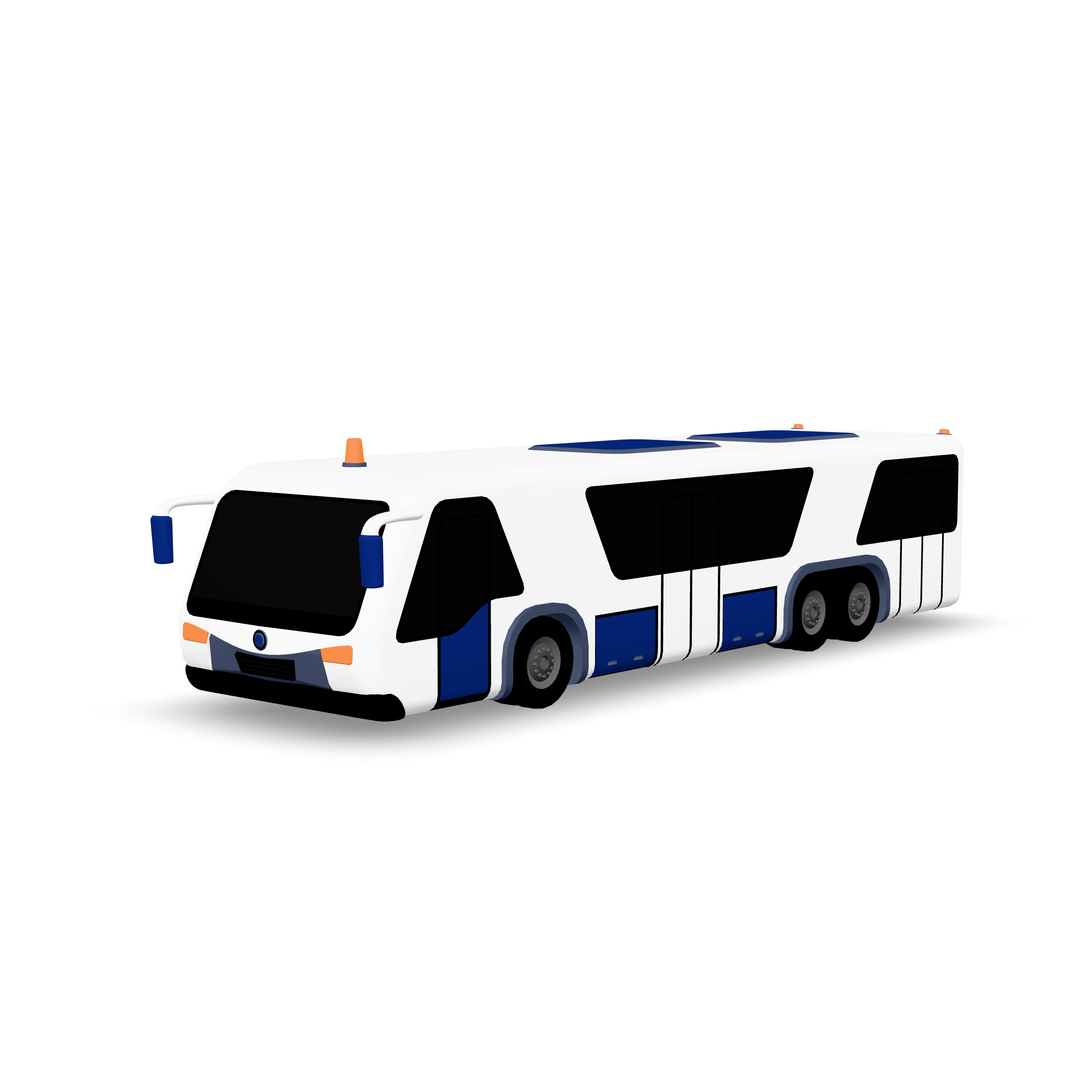 Airport Shuttle Bus 3D Model
