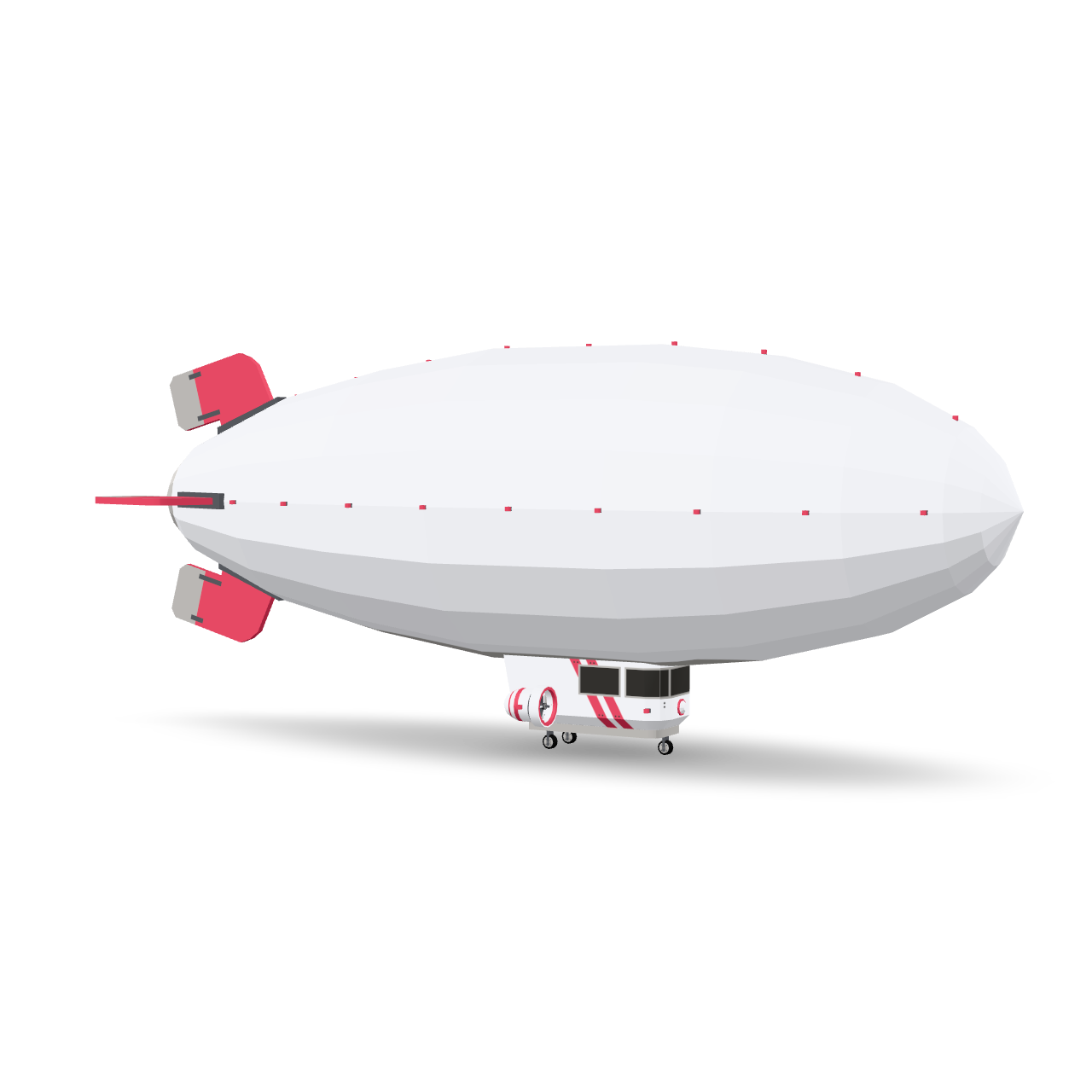 Stylized Airship Model 3D Model