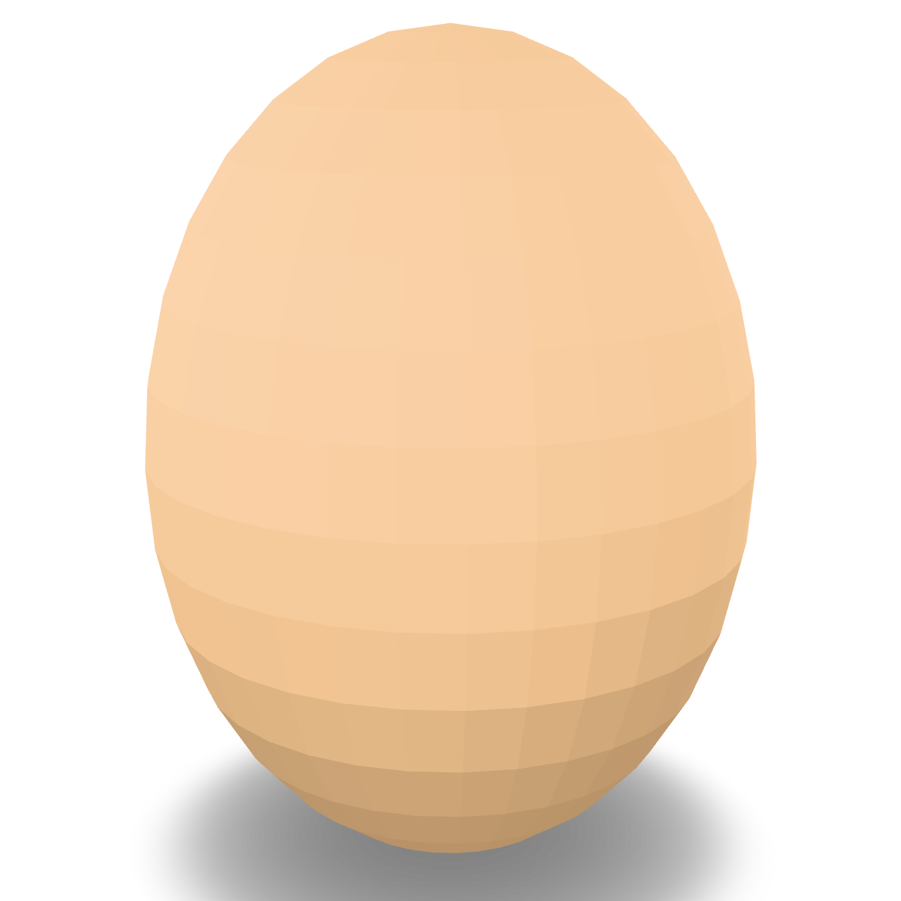 Stylized Simple Egg 3D Model