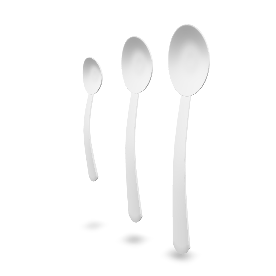 Spoon Set 3D Model