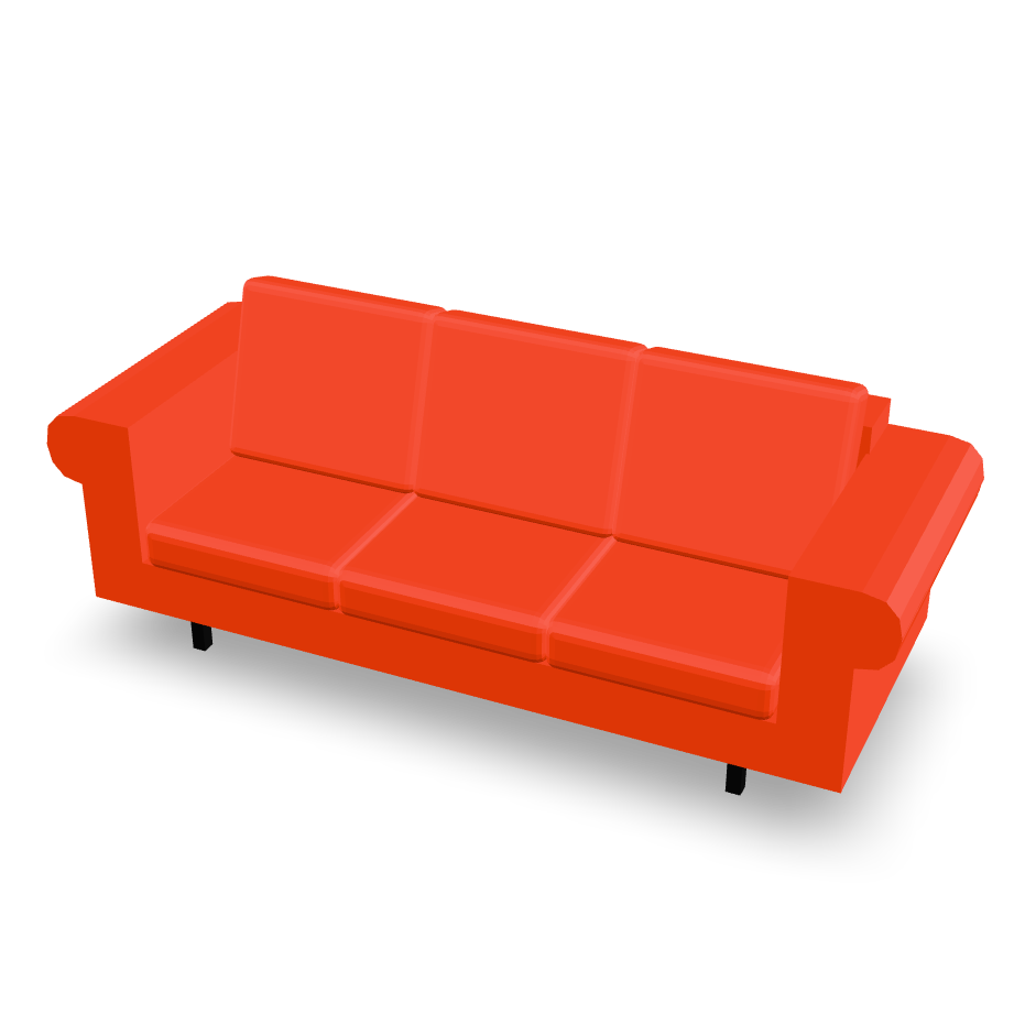 Simple Sofa Model 3D Model