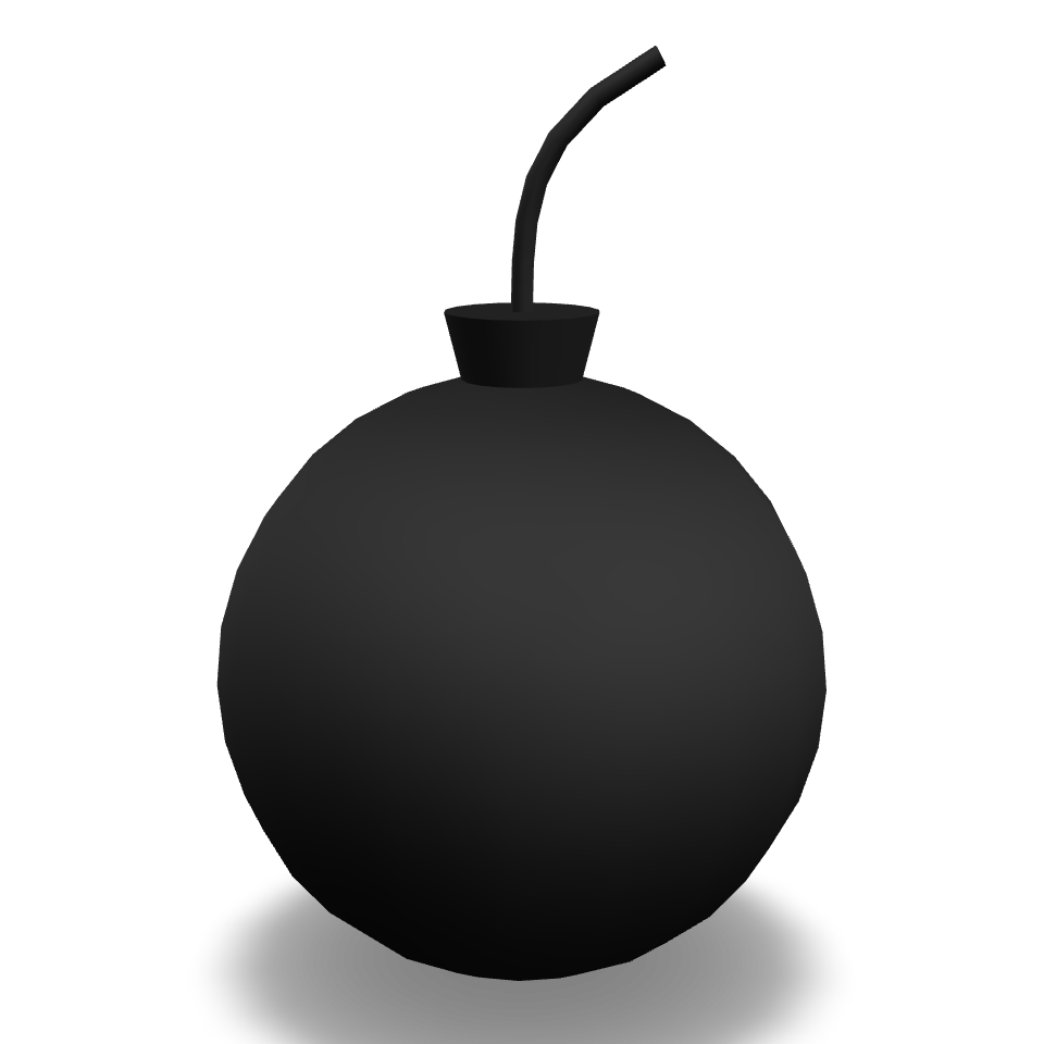 Cartoon Bomb Prop 3D Model