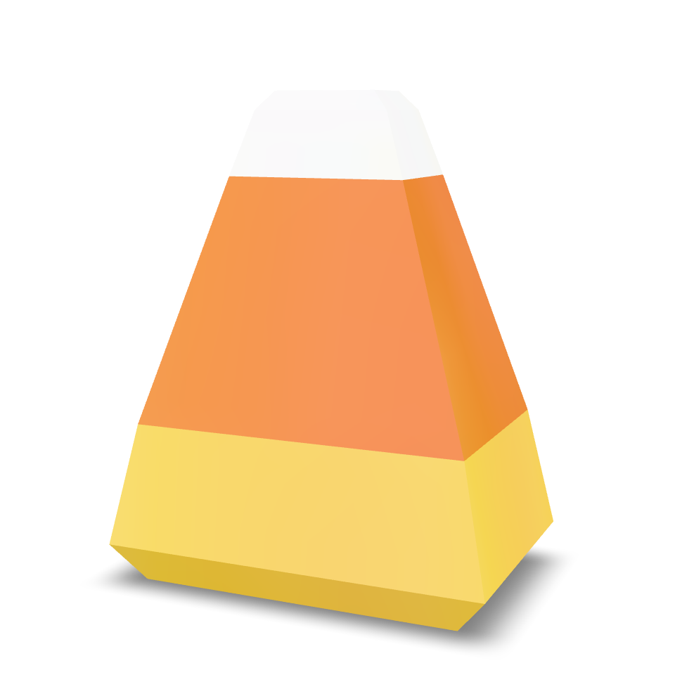 Candy Corn Treat 3D Model