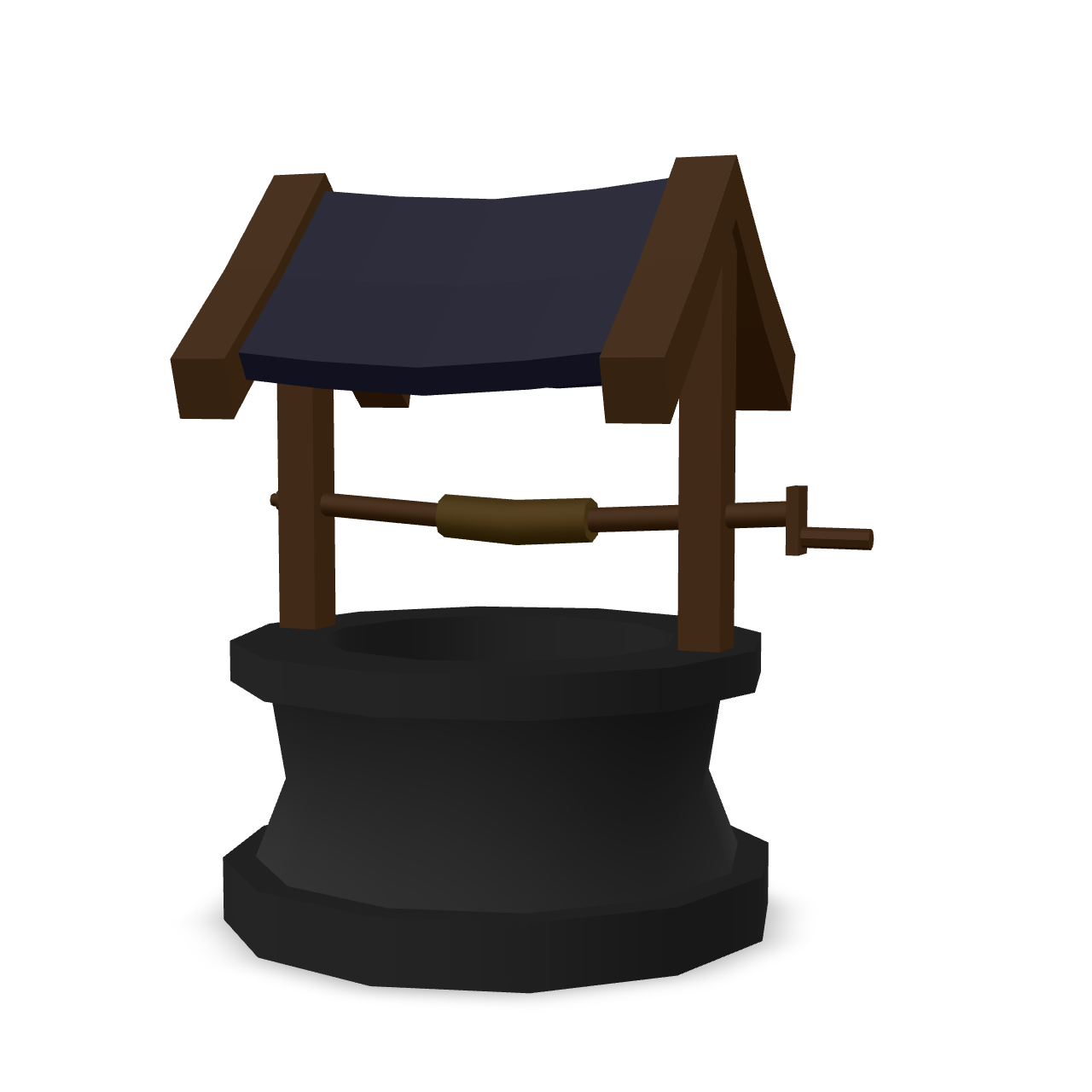 Stylized Wishing Well 3D Model