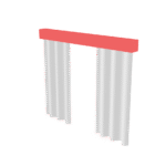 Simple Curtain Set 3D Model