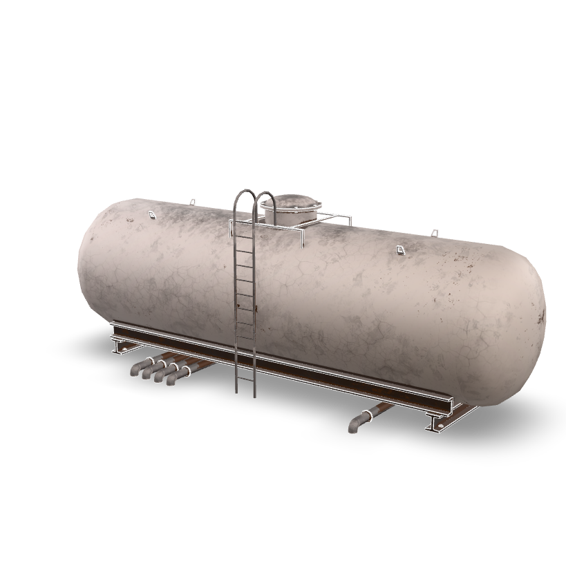 Industrial Storage Tank 3D Model