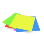 Colorful Paper Stack 3D Model