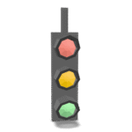 Low Poly Traffic Light 3D Model
