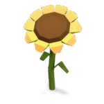 Low Poly Sunflower 3D Model